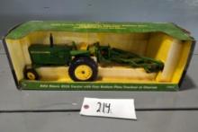 1/16 SCALE ERTL JOHN DEERE 3020 TRACTOR WITH FOUR BOTTOM PLOW IN BOX