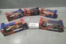 5 - 1/24 SCALE WINNER CIRLE HIGH PERFORMANCE DIE CAST COLLECTIBLES NASCARS NEW IN BOX