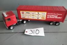 1/43 SCALE CAMBELLS SOUP COMPANY SEMI AND TRAILER