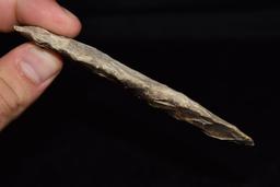 4 1/4" Early Archaic Beveled Lance, Missouri, Found By Jeff Gower