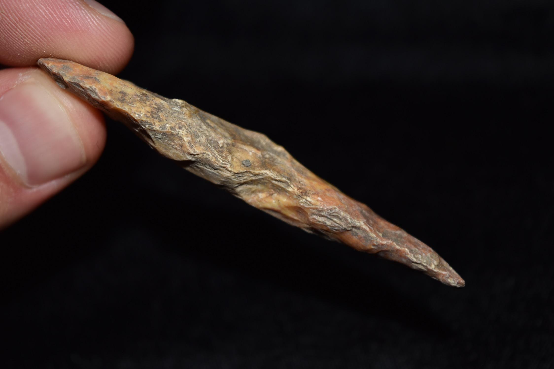 2 7/8" River Stained Drill, Found In Ne Missouri By Jeff Gower