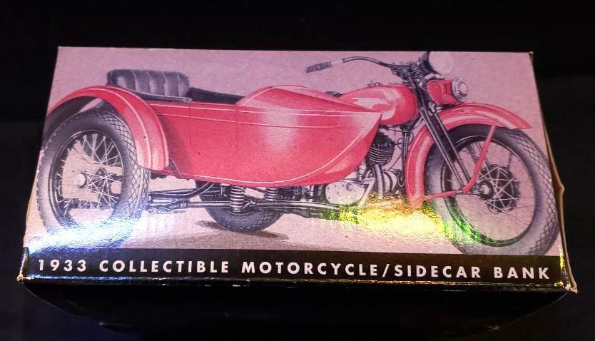 Harley Davidson 1933 Collectible Motorcycle/Sidecar Bank