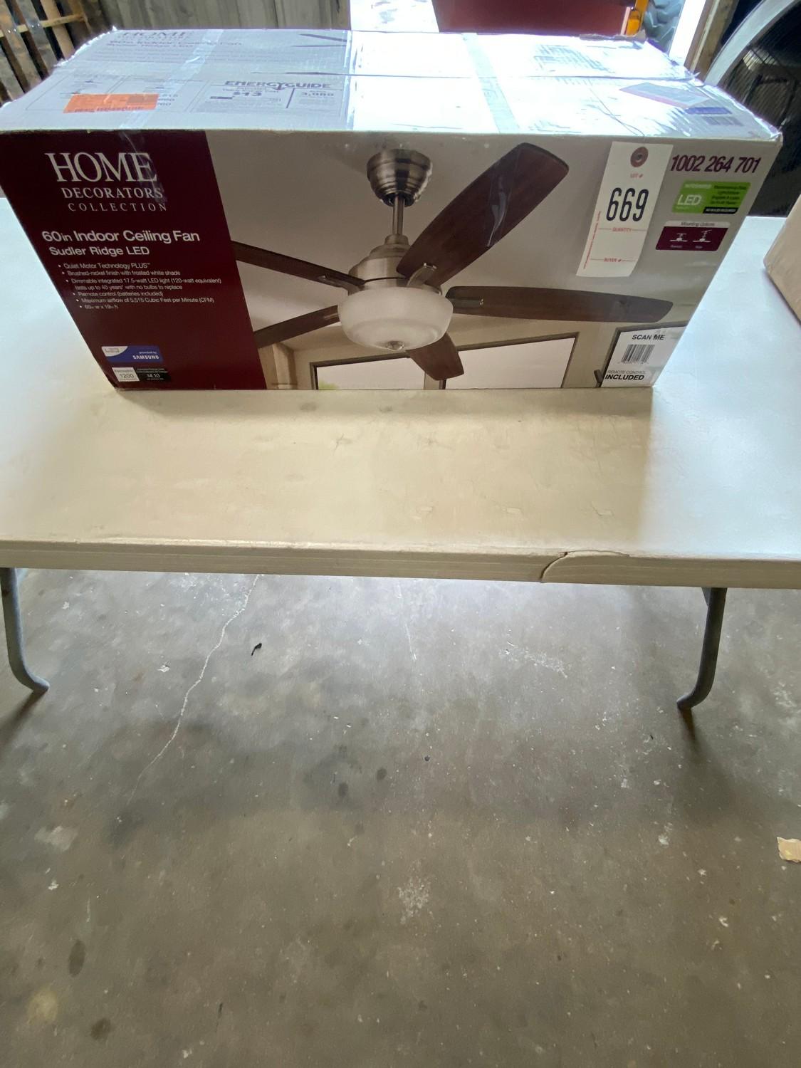 New Home Decorators 60 inch indoor ceiling fan