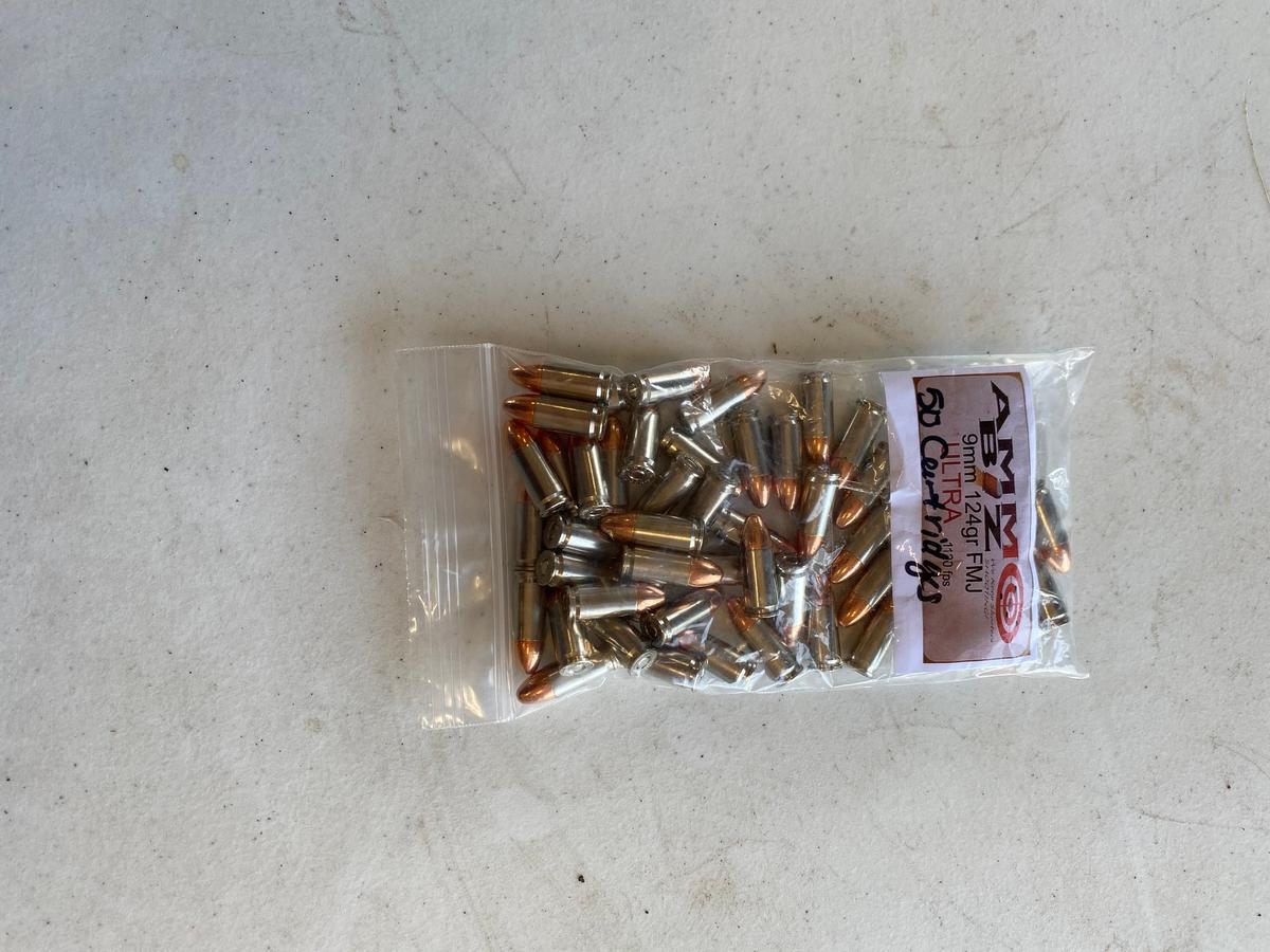 50 Rounds of 9MM Ammo