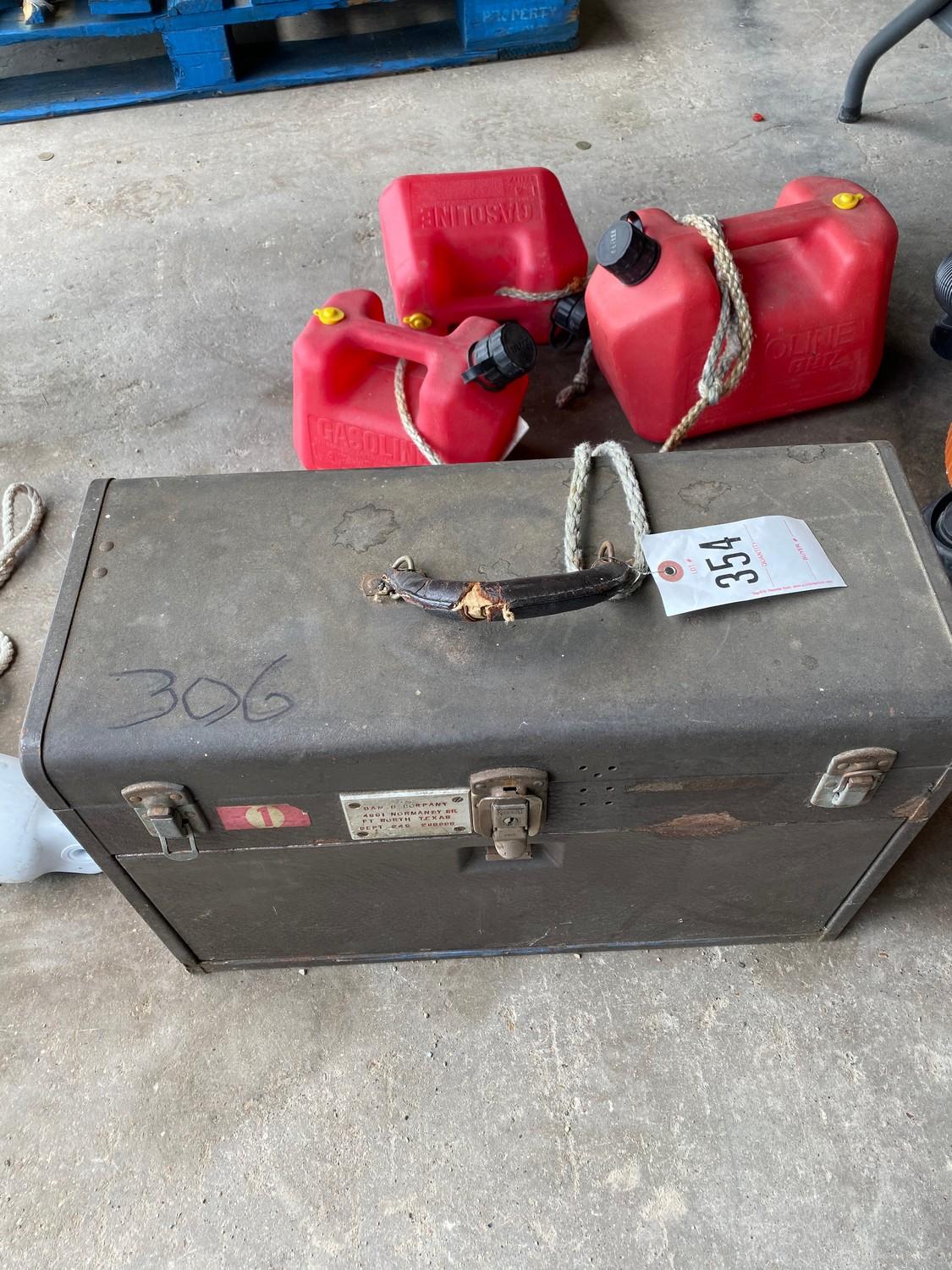 Tool box & Gas Cans
