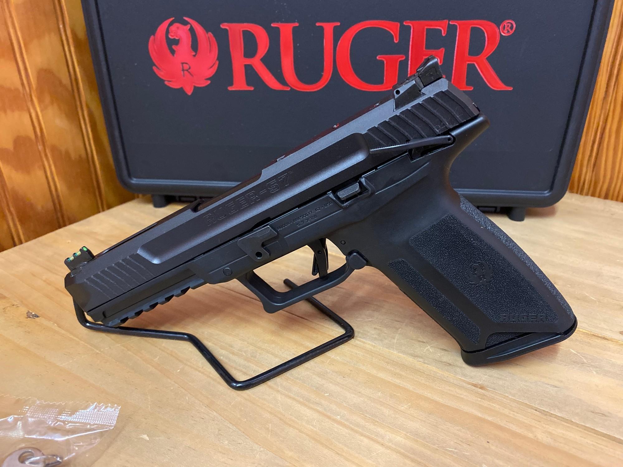 New Ruger 5.7x28 5" Barrel 2-20 Round Mags SN#643-37939