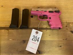 New SCCY CPX-ITTPK 9MM Pink with 2 mags & lock Sn#C248397