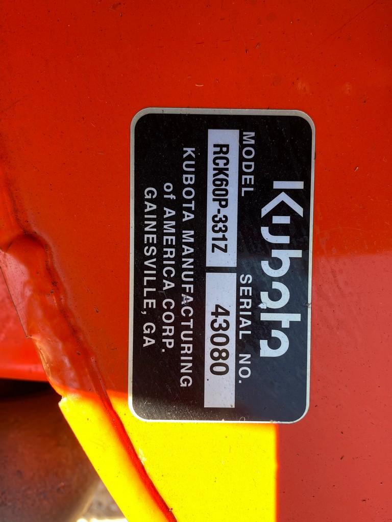 Kubota ZD3265 Diesel 60" Zero Turn Hydraulic Deck 401 hrs Runs & operates