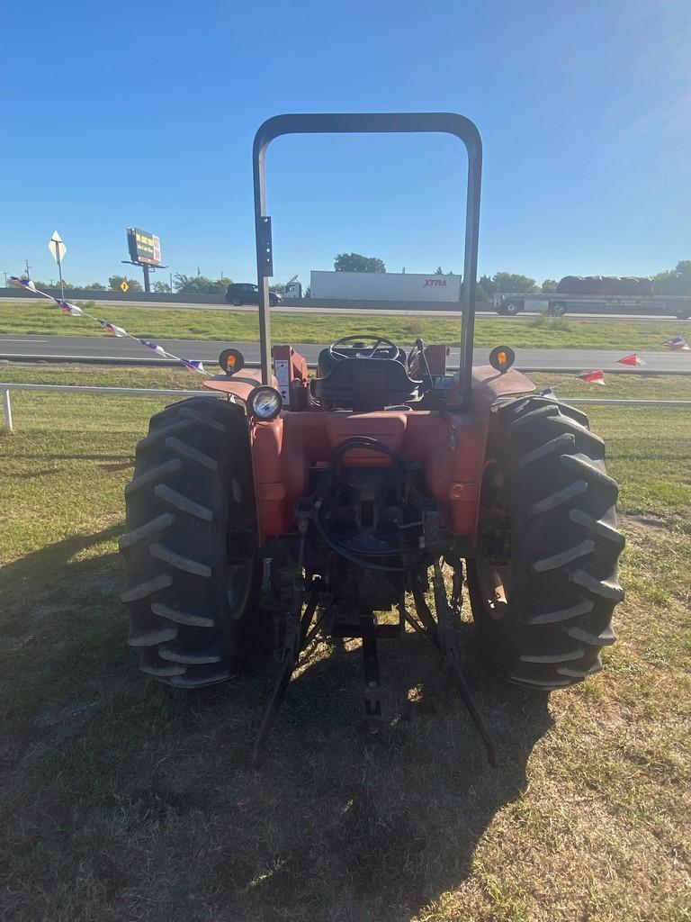 Case Model 495 Diesel 2WD Tractor with Great Bend 300 Front Attachment with Bucket & Hay spear