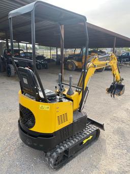 New 2022 AGT Industrial H12 Mini Excavator open station with canopy, 0 hours,Aux Hydraulics, mechani