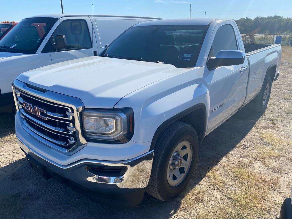 2016 GMC Sierra Single Cab White 171K Runs & Drives Cold AC Clean Ttitle Vin#05580