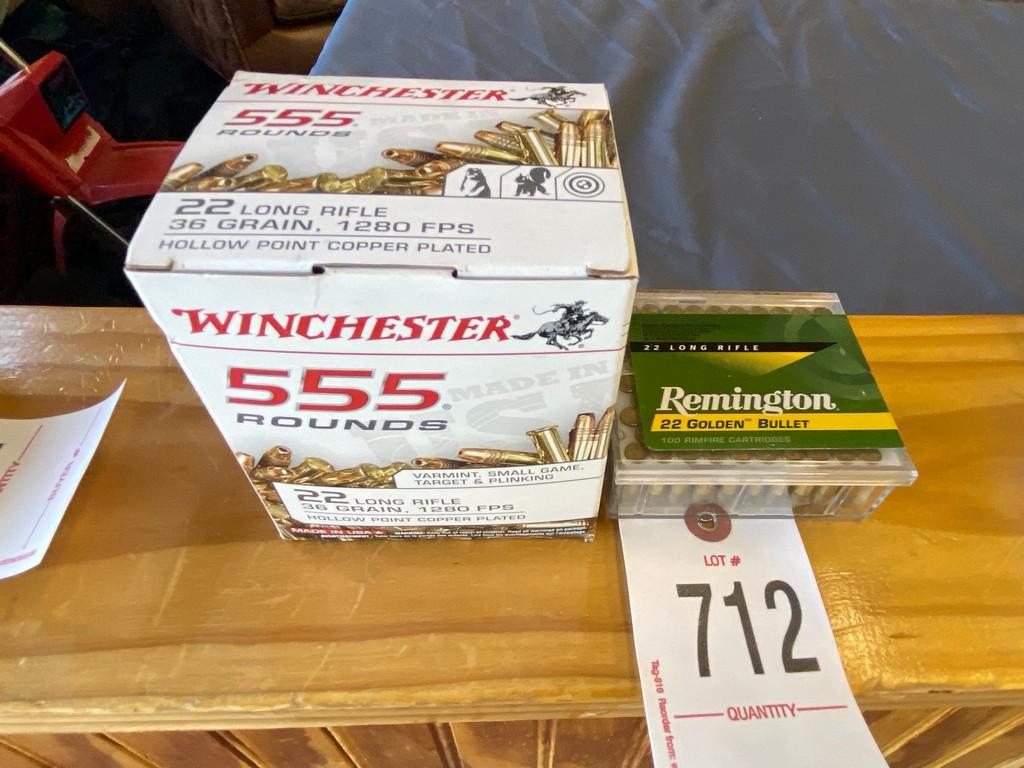Winchester/Remington 22LR 655 rounds