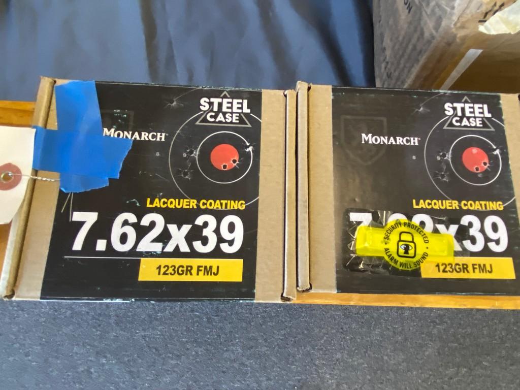 Monarch 7.62x39 (3) 100 round boxes