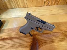 New Glock 42 380 2-6Round Mags Dark Earth SN#AGMZ918