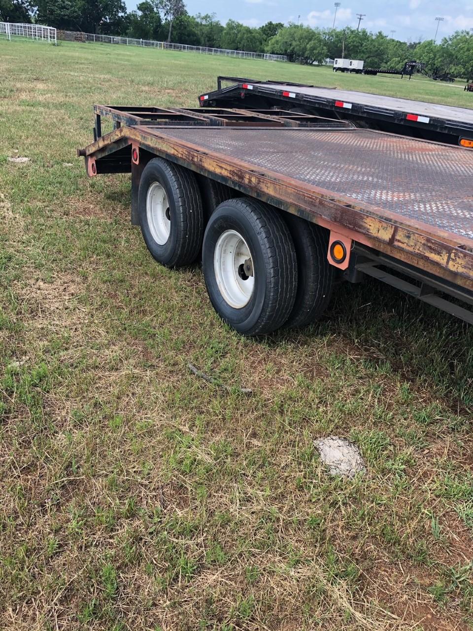 16' Gooseneck Performance Flatbed Trailer with 4' Dove Tail A34and Tandem Duel Axles.