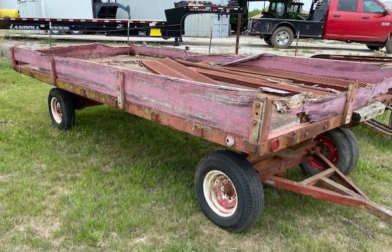 4-Wheel Flat Bed Farm Trailer