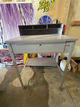 ULINE Work desk 34.5 inches x 30 inches with adjustable legs