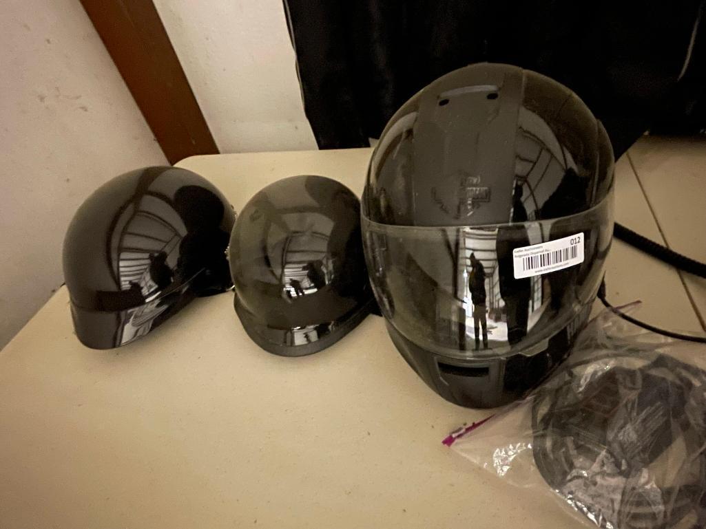 Lot of Harley Davidson Motorcycle Helmets