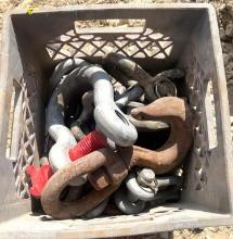 Crate Full of Clevis, Hooks, etc.