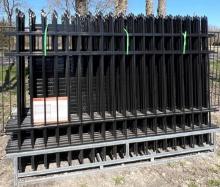 220 feet of Wrought Iron Site Fencing - Panels are 7 ft x10 ft
