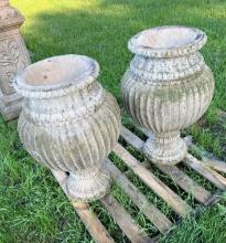 2 - 33 inch Pedestal Flower Pots