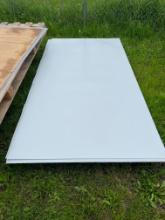 28 pieces of white 4x8 Plastic Sheeting Covering - Can use over walls inside or outside buildings