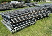 Cyclone Fence Panels - 10 x 6 approx 15+ panels - Mainly Gates