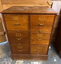 Oak File Cabinet