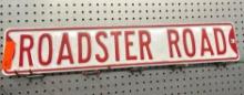 Roadster Road Metal Sign