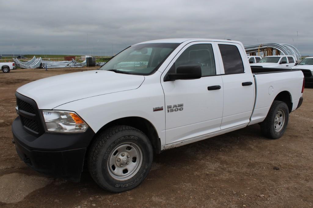 2017 RAM 1500 4x4 crew cab, S/N: 1C6RR7FT6HS719056, 47,063 KM, 6'6" box, Hemi engine 5,7L, AC, AM-FM