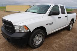 2016 RAM 1500 4x4 crew cab, S/N: 1C6RR7FT0GS206514, 54,373 KM, 6'6" box, Hemi engine V8 5,7L, AC, AM