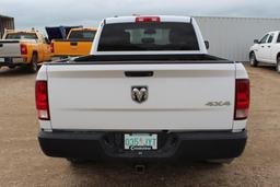 2016 RAM 1500 4x4 crew cab, S/N: 1C6RR7FT7GS106748, 65,365 KM, 6'6" box, Hemi engine V8 5,7L, AC, AM