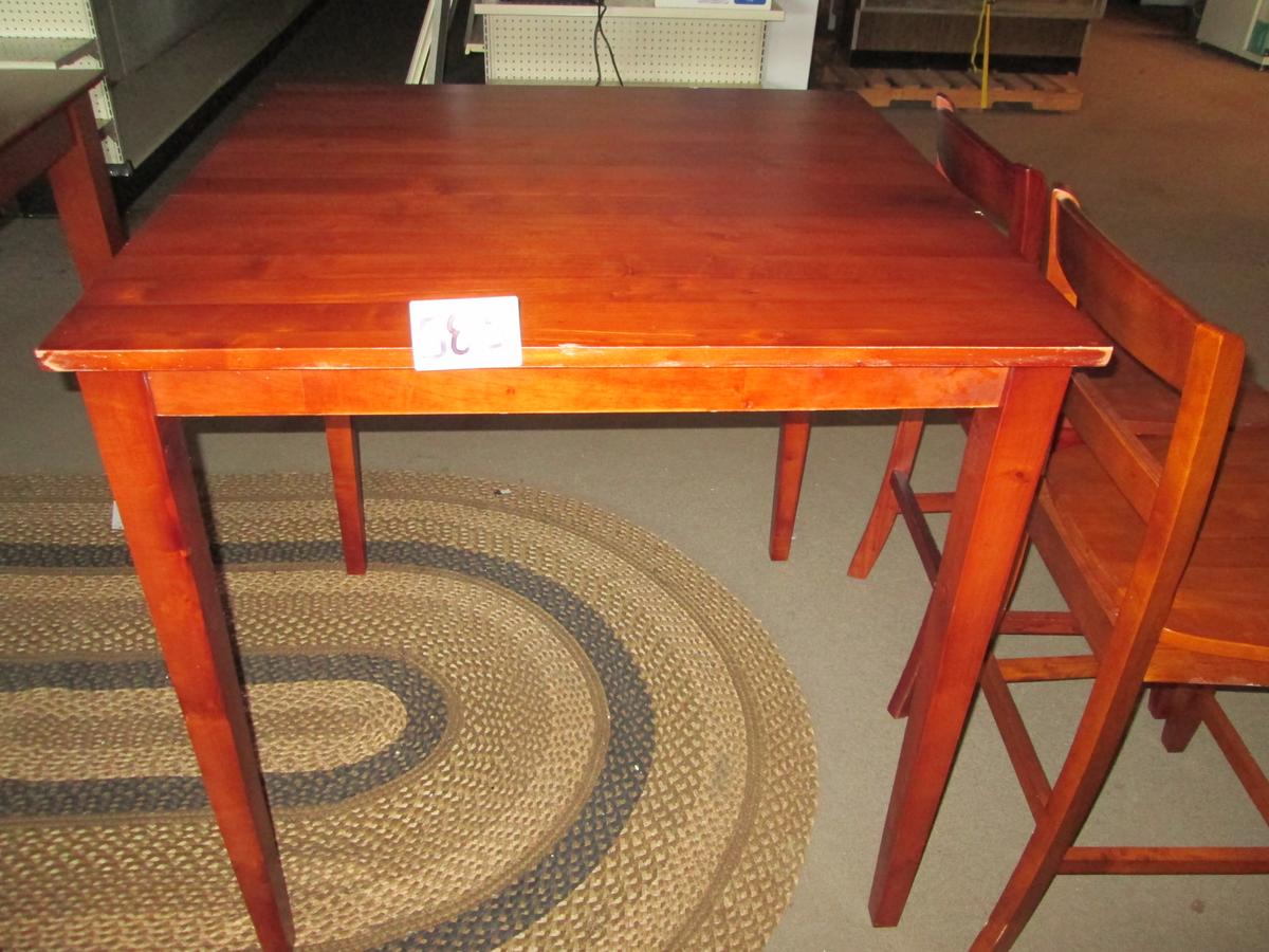 COUNTER HEIGHT TABLE, CHAIRS