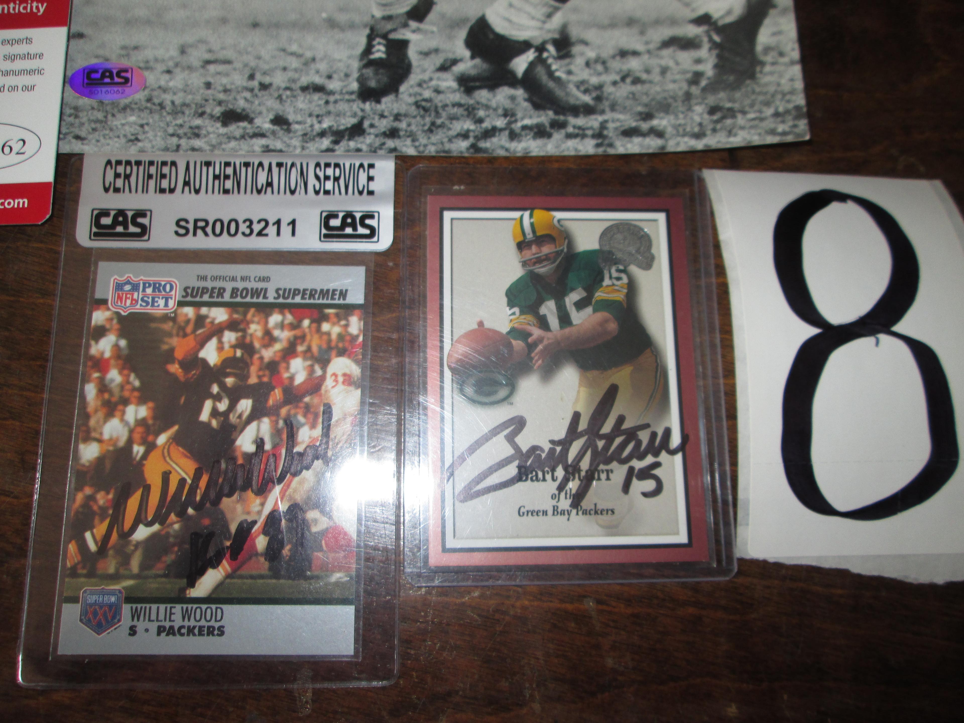 Autographs - Bart Starr, Willie Wood, Dave Robinson