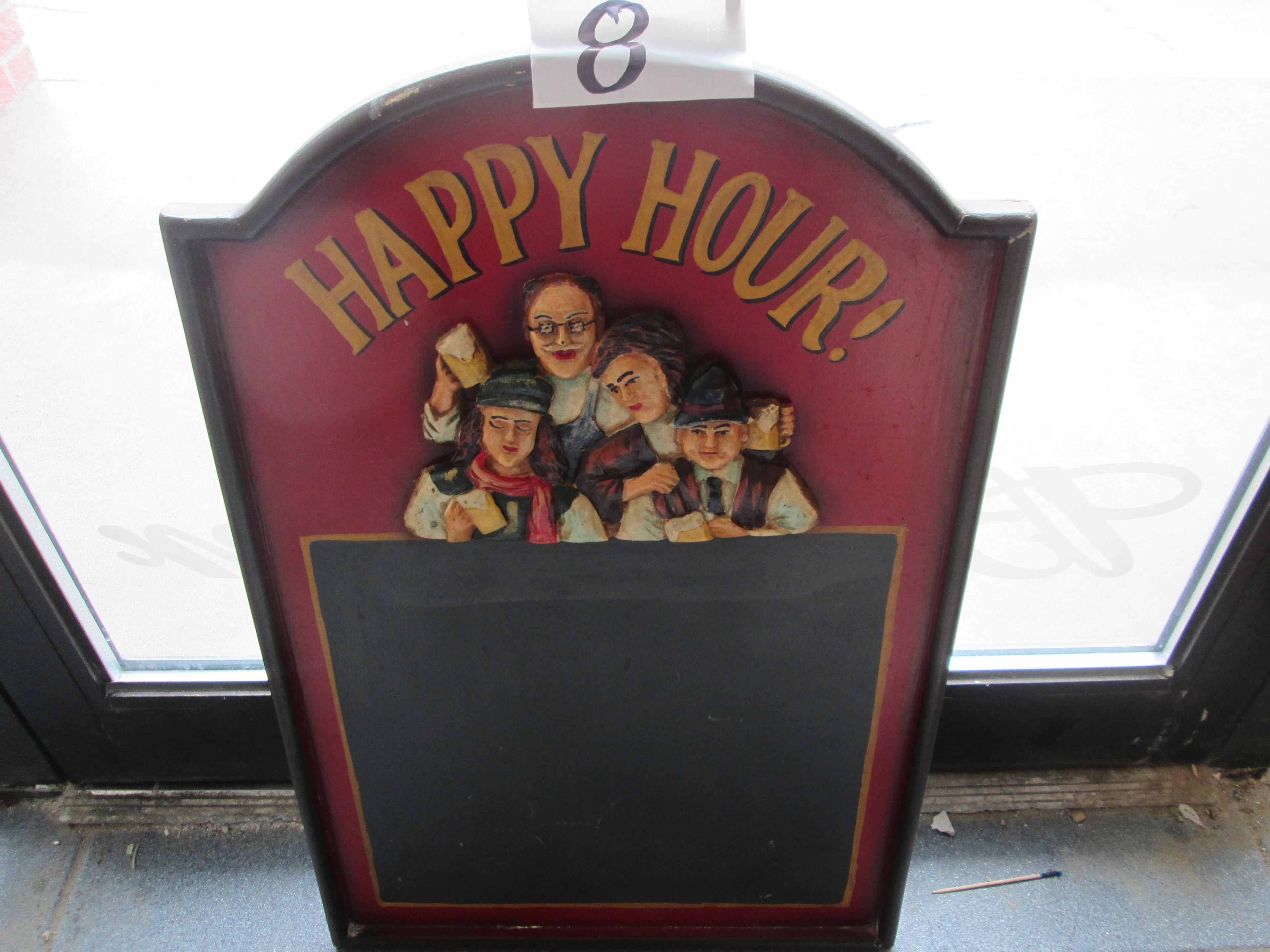 Happy Hour Chalkboard 24 X 16