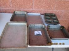 6 Asst Baking Pans