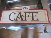Tin Cafe Sign