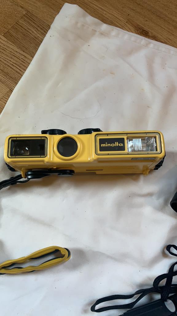 Minolta underwater camera and bushnell binoculars