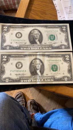 2 Dollar Bills