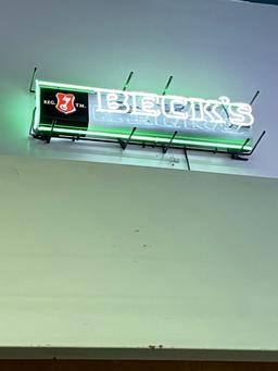 NEON 'BECK'S' BEER SIGN