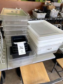 LOT - (22)ASST PLASTIC FOOD CONTAINERS