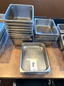 *EACH*S/S HALF-SIZE 2"/4"/6" PANS