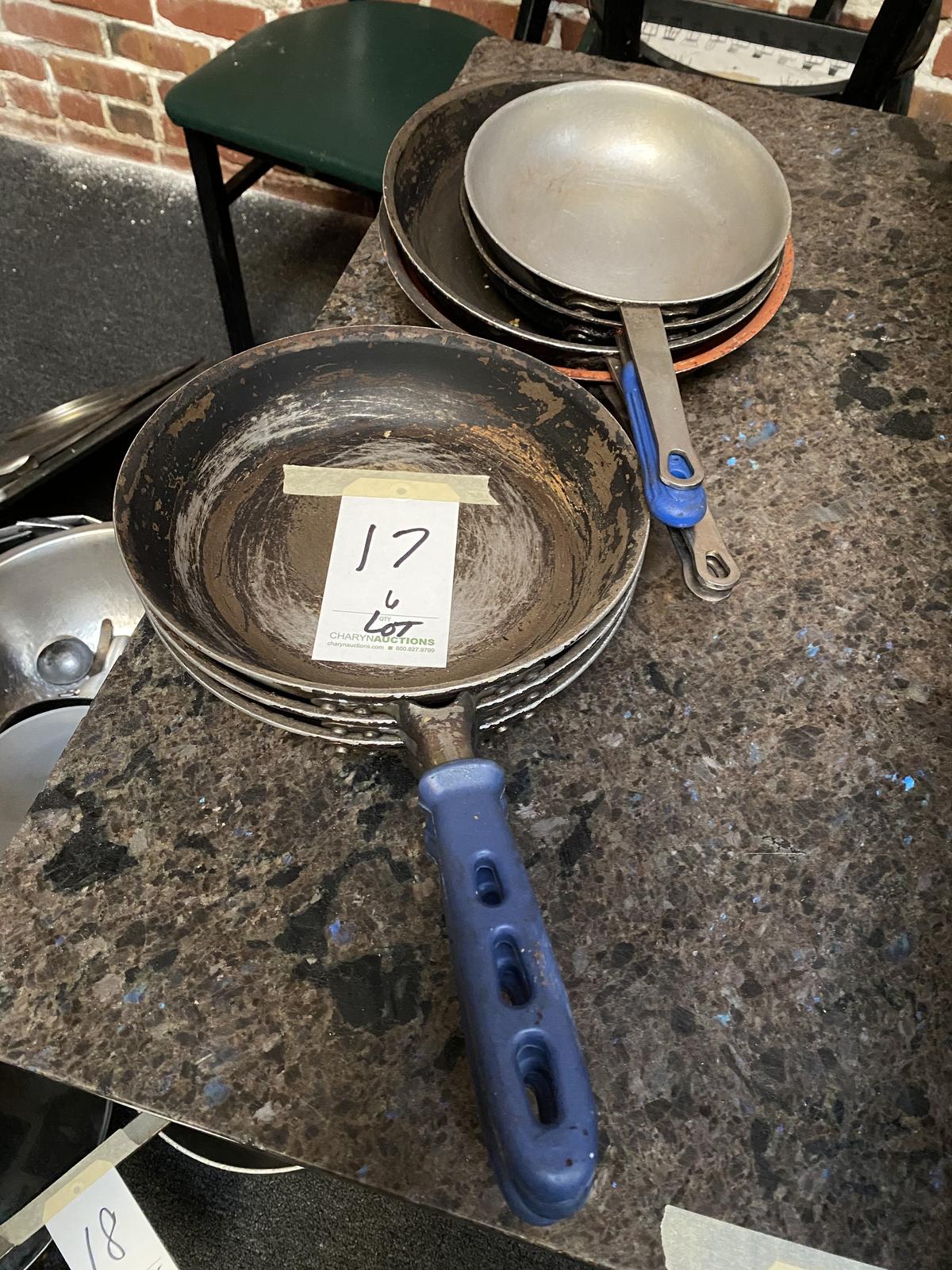 *LOT*(6)ASST FRY PANS