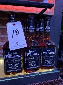 *EACH*BOTTLES EVAN WILLIAMS WHISKEY