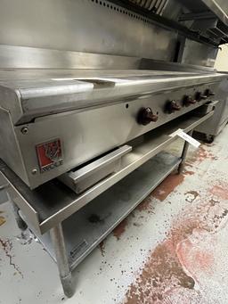 WOLF S/S 60" COUNTERTOP GRIDDLE MOD. AGM60-11