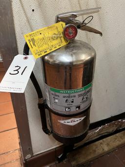 AMEREX S/S NSF FIRE EXTINGUISHER (EXP 8/10/2020)