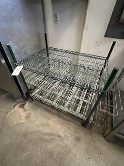 GREEN COATED 36"X24" CAN RACK