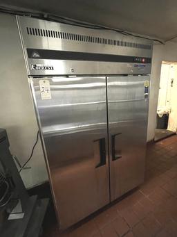 EVEREST S/S 2-DOOR FREEZER W/CASTERS MOD. ESF-2