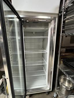 HUSSMANN WHITE 1-GLASS DOOR FREEZER W/CASTERS 1PH 208/230V MOD. HGL-1-TS