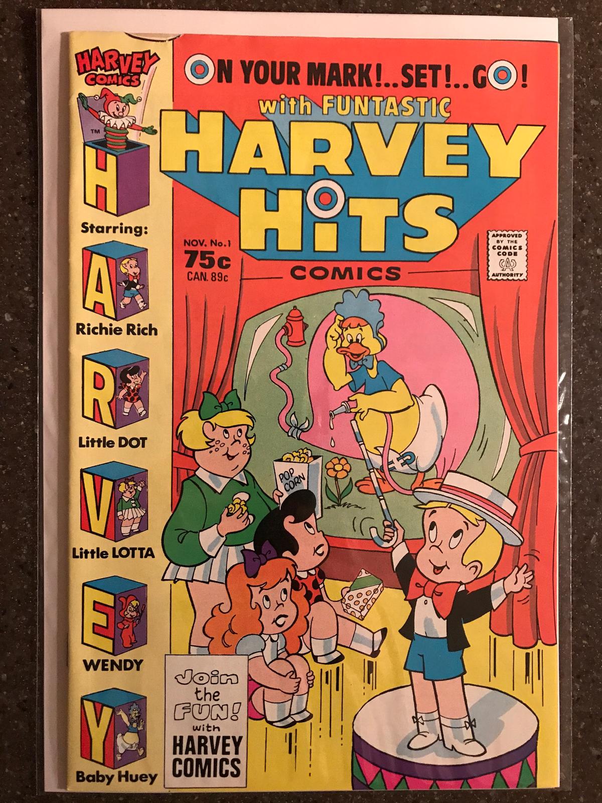 Harvey Hits Comics #1 Harvey Comics Starring Richie Rich Wendy Little Dot Little Lotta